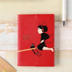 Agendas Et Calendriers|Maison Ghibli Agenda feutrine 2025 Kiki & Jiji sur le balai - Kiki la petite sorciè