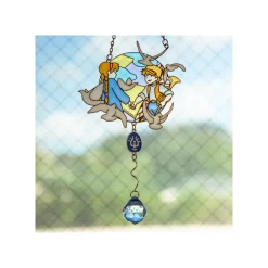 Décoration|Maison Ghibli Attrape-soleil vitrail Sheeta & Pazu - Le Château dans le ciel
