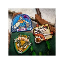 Badges|Maison Ghibli Badge broderie autocollant San - Princesse Mononoké