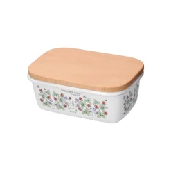 Cuisine Et Table|Maison Ghibli Beurrier émail avec couvercle bois Noiraudes 500ml - Mon Voisin Totor