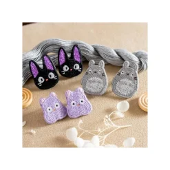 Bijoux|Maison Ghibli Bijou Boucle d’oreilles Broderie Jiji - Kiki la petite sorcière