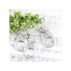Bijoux|Maison Ghibli Bijou Boucles d’oreilles à clips Totoro Blanc Metal- Mon Voisin Totor