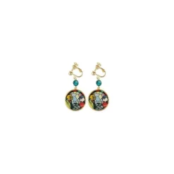 Bijoux|Maison Ghibli Bijou Boucles d’oreilles à clips Louise & Baron Vitrail - Si tu tends