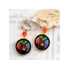 Bijoux|Maison Ghibli Bijou Boucles d’oreilles à clips Calcifer Vitrail- Le Chateau Ambulan