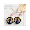 Bijoux|Maison Ghibli Bijou Boucles d’oreilles Jiji Vitrail - Kiki la petite Sorcière