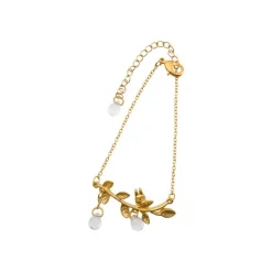 Bijoux|Maison Ghibli Bijou Bracelet Totoro Blanc Caché Dans Une Feuille -Mon Voisin Totoro