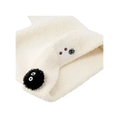 Textile|Maison Ghibli Bonnet Laine À Oreilles Totoro Blanc - Mon Voisin Totoro