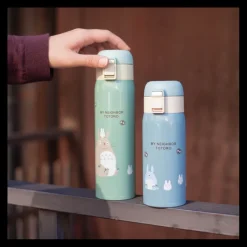 Cuisine Et Table|Maison Ghibli Bouteille Thermos 350ml Bleu mat - Mon Voisin Totoro