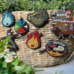 Pins|Maison Ghibli Broche Cannetille Calcifer jaune - Le Château Ambulant