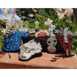 Pins|Maison Ghibli Broche cannetille Esprit de la forêt - Princesse Mononoké