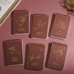 Carnets Et Cahiers|Maison Ghibli Carnet à spirales gauffré 11,5×7,2cm Sophie & Hauru - Le Château Ambu