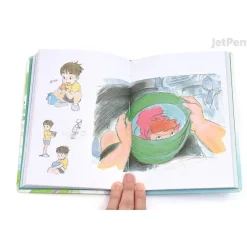Carnets Et Cahiers|Maison Ghibli Carnet de notes Ponyo & Sosuke - Ponyo sur la falaise