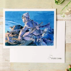 Cartes Postales Et Papier À Lettres|Maison Ghibli Carte de vœux aquarelle 24 x 15,8 cm Sur le front - Nausicaä