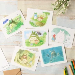 Cartes Postales Et Papier À Lettres|Maison Ghibli Carte de vœux aquarelle 24 x 15,8 cm Mei & Totoro - Mon Voisin Totoro