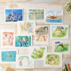 Cartes Postales Et Papier À Lettres|Maison Ghibli Carte de vœux aquarelle 24 x 15,8 cm Ashitaka and Yakuru - Princesse