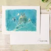 Cartes Postales Et Papier À Lettres|Maison Ghibli Carte de vœux aquarelle 24 x 15,8 cm Automne - Mon Voisin Totoro