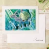 Cartes Postales Et Papier À Lettres|Maison Ghibli Carte de vœux aquarelle 24 x 15,8 cm Ashitaka dans la forêt  - Prince