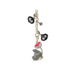 Straps|Maison Ghibli Chaînette Charms Totoro Gris & Fleur - Mon Voisin Totoro