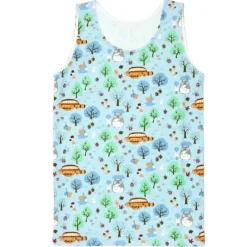 Textile|Maison Ghibli Débardeur À Motif Totoro Bleu Clair (Femme) - Mon Voisin Totoro