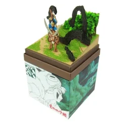 Loisirs Créatifs|Maison Ghibli Diorama papier Ashitaka en forêt - Princesse Mononoké