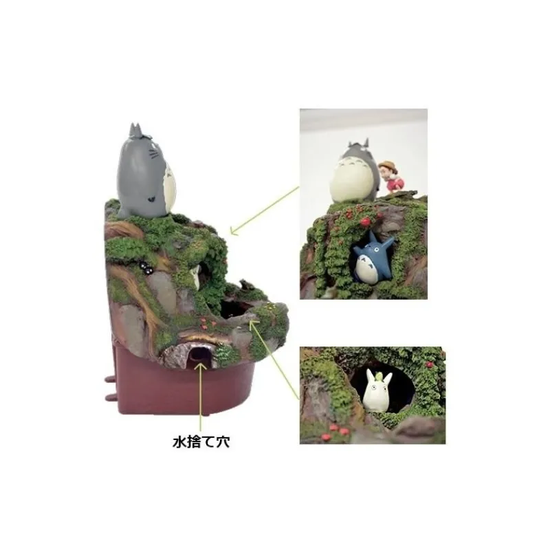 Décoration|Maison Ghibli Diorama Totoro & Mei Jouent Dans La Rivière - Mon Voisin Totoro