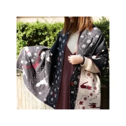 Textile|Maison Ghibli Etole Avec Boutons Kiki La Ville Sous La Neige - Kiki la petite sorci