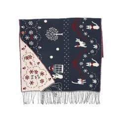 Textile|Maison Ghibli Etole Avec Boutons Kiki La Ville Sous La Neige - Kiki la petite sorci