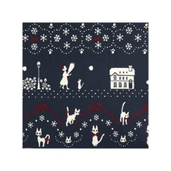 Textile|Maison Ghibli Etole Avec Boutons Kiki La Ville Sous La Neige - Kiki la petite sorci