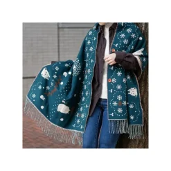 Textile|Maison Ghibli Etole Avec Boutons Totoro Dans La Neige - Mon Voisin Totoro