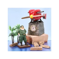 Décoration|Maison Ghibli Horloge Marco Hydravion Version Initiales - Porco Rosso