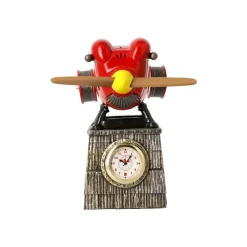 Décoration|Maison Ghibli Horloge Marco Hydravion Version Initiales - Porco Rosso