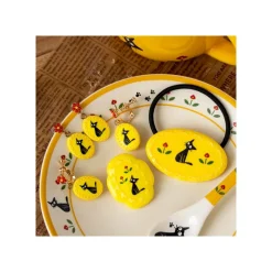 Accessoires|Maison Ghibli Élastique à cheveux fantaisie jaune Jiji - Kiki la petite sorcière