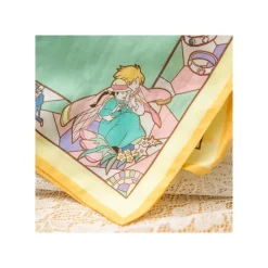 Textile|Maison Ghibli Mouchoir Chemin du vent vert foncé - Le Château ambulant