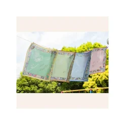 Textile|Maison Ghibli Mouchoir Chemin du vent vert foncé - Le Château ambulant