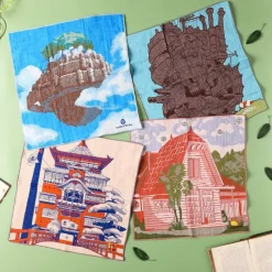 Textile|Maison Ghibli Mouchoir Imabari Laputa 40x40 cm - Le Château dans le ciel