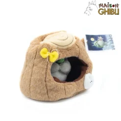 Peluches Classiques|Maison Ghibli Peluche Totoro Dans Un Tronc D'Arbre - Mon Voisin Totoro