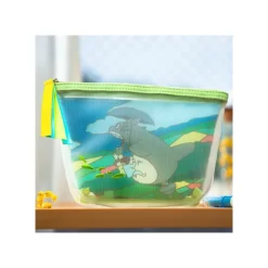 Accessoires|Maison Ghibli Pochette transparente brodée - Mon Voisin Totoro