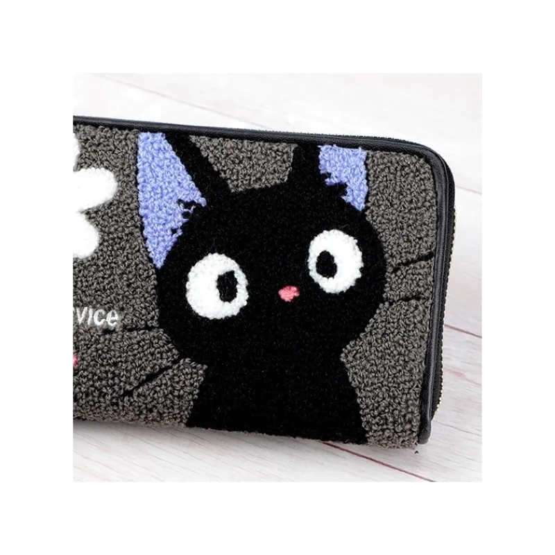 Accessoires|Maison Ghibli Portefeuille Cuir Et Tissu Kiki Fleur - Kiki la petite sorcière