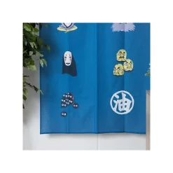Décoration Murale|Maison Ghibli Rideaux Japonais Kichijo Bleu - Le Voyage de Chihiro
