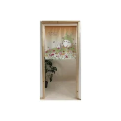 Décoration Murale|Maison Ghibli Rideaux Totoro Fleurs - Mon Voisin Totoro