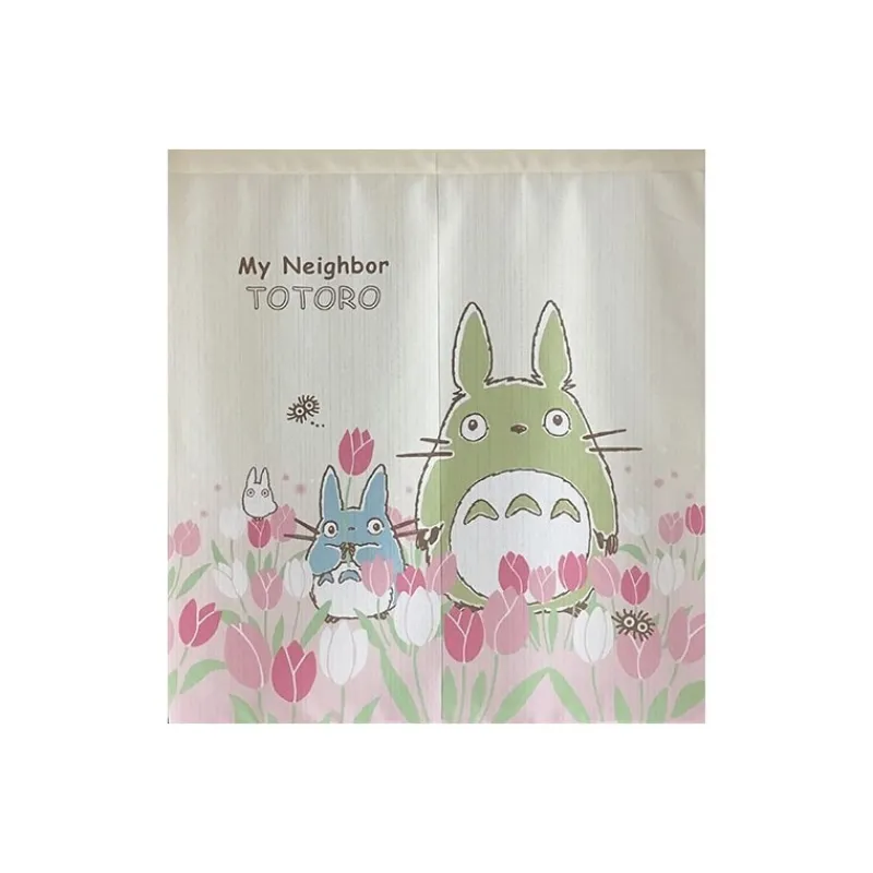 Décoration Murale|Maison Ghibli Rideaux Totoro Tulipes - Mon Voisin Totoro