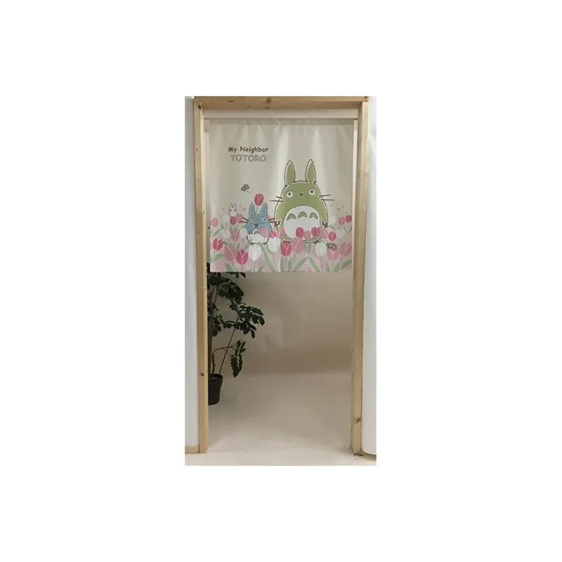 Décoration Murale|Maison Ghibli Rideaux Totoro Tulipes - Mon Voisin Totoro