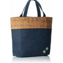 Cuisine Et Table|Maison Ghibli Sac à Lunch style liège & denim - Mon Voisin Totoro