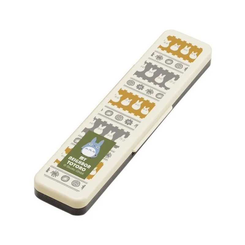 Cuisine Et Table|Maison Ghibli Set Baguettes Et Cuillère Totoro Blanc Farandole - Mon Voisin Totoro