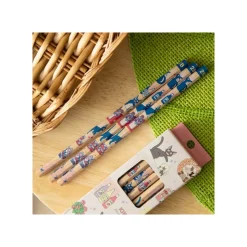 Écriture|Maison Ghibli Set de 12 Crayons 2B Jiji & Kiki Shopping - Kiki la petite sorcière