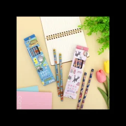 Écriture|Maison Ghibli Set de 12 Crayons 2B Jiji & Kiki Shopping - Kiki la petite sorcière