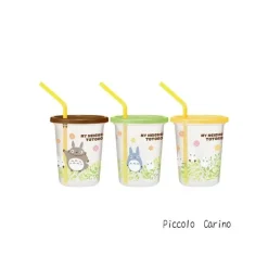 Cuisine Et Table|Maison Ghibli Set de 3 Verres avec Pailles - Mon Voisin Totoro