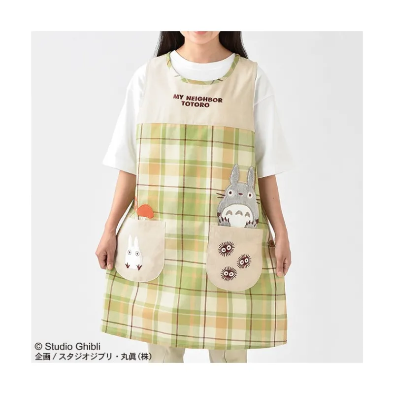 Cuisine Et Table|Maison Ghibli Tablier à Carreaux Totoro - Mon Voisin Totoro
