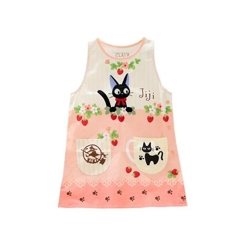 Cuisine Et Table|Maison Ghibli Tablier Jiji Fraises 84 x 61,5 cm - Kiki la petite sorcière