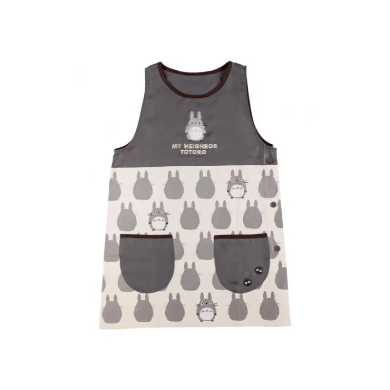 Cuisine Et Table|Maison Ghibli Tablier Silhouette Totoro Gris 84 x 61,5cm - Mon Voisin Totoro